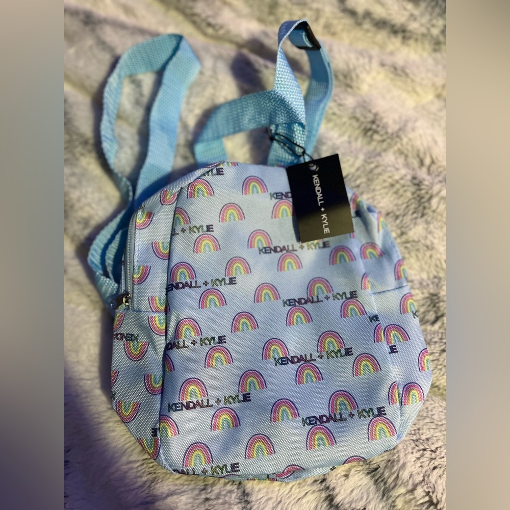 Kendall and kylie mini rainbow Backpack